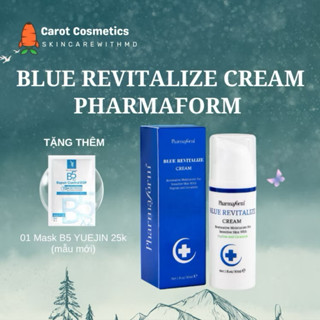  {Tặng 1 nạ Copper} Kem dưỡng phục hồi da chống ánh sáng xanh Pharmaform Blue Revitalize 30g 