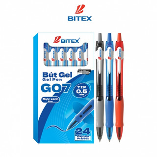  Hộp 12 24 Bút Gel Bitex G07 Ngòi 0.5mm Mực Ra Đều Viết Trơn Mượt Phù Hợp Viết Tốc Ký 