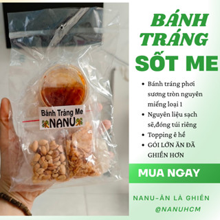  COMBO 10 Bịch Bánh Tráng phơi sương Sốt Me NANU 