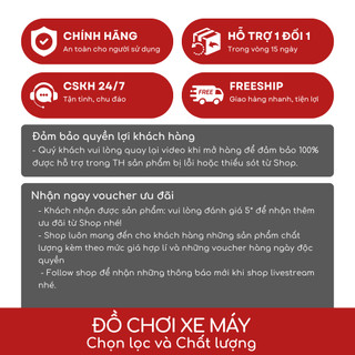 Phụ kiện ốp thảm sàn Carbon xe SH 2017-2019 vân bóng (hàng Universe) - Xuyên Việt