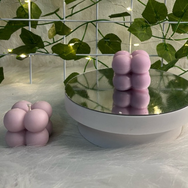 💜 NẾN THƠM HÌNH RUBIK NHỎ – TONE TÍM XINH XẮN TỪ HENEC HOME&SCENT 💜