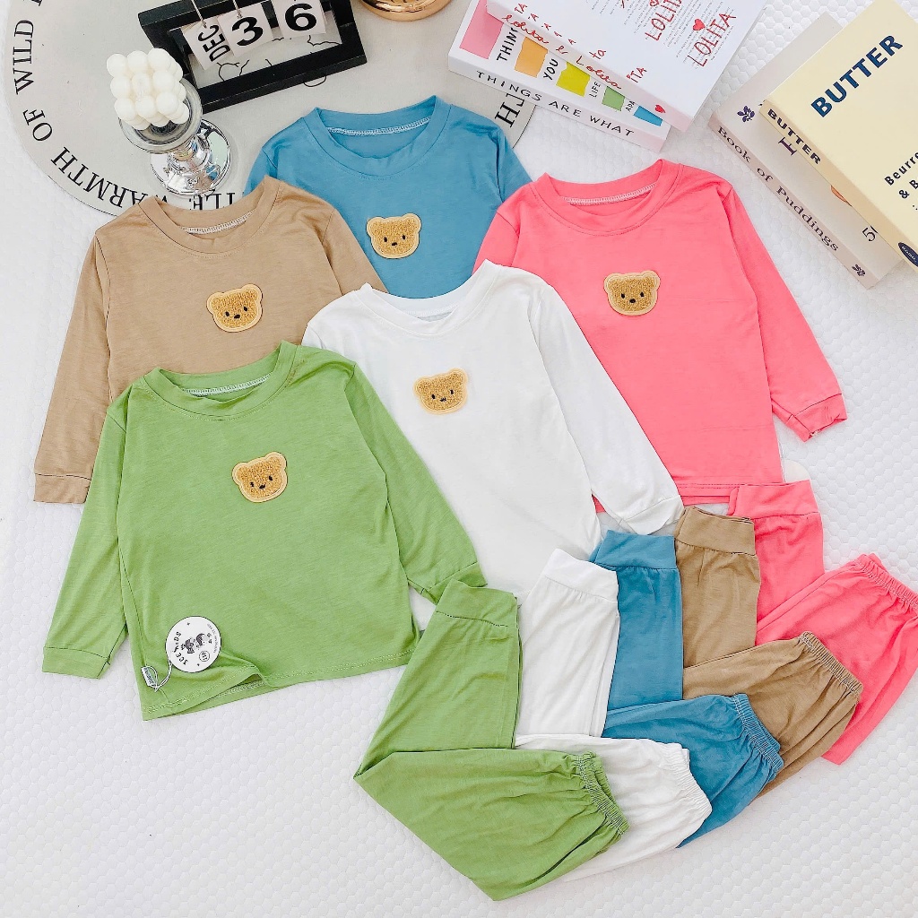 Bộ dài tay bé trai , bộ dài tay bé gái chất thun lạnh từ 4kg đến 15kg - jkids