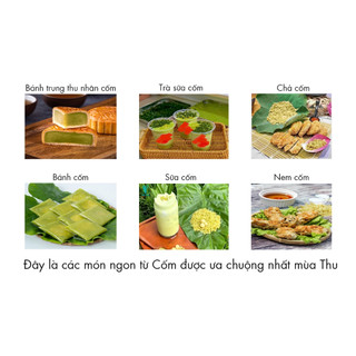 Cốm nguyên liệu Hà Nội -  làm chả cốm , nem cốm , chè cốm ..- ( có quanh năm )