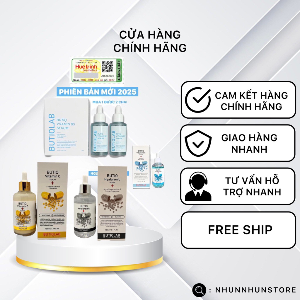 Serum Butiq Lap HA - B5 - Vitamin C Chính Hãng Hàn Quốc