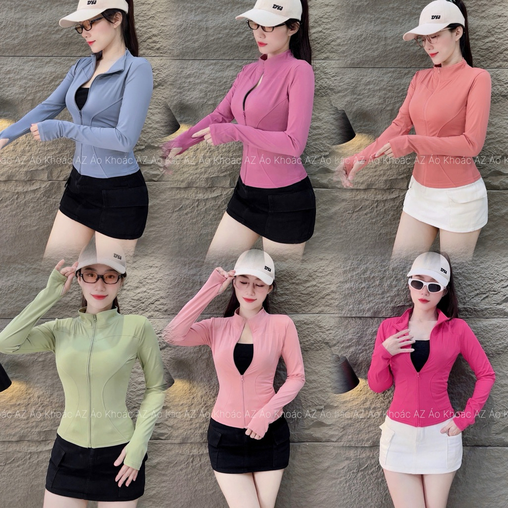 [Hỏa Tốc] [TT21][Form Nhỏ - Tăng size](36-70kg) Áo Khoác Thể Thao Mẫu Mới Ôm Body, Tôn Dáng [TT21]. Áo Khoác Nữ QC