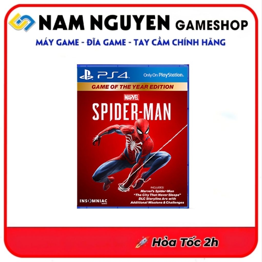 Đĩa Game PS4 | Marvel Spider-Man (Nhện Đỏ)