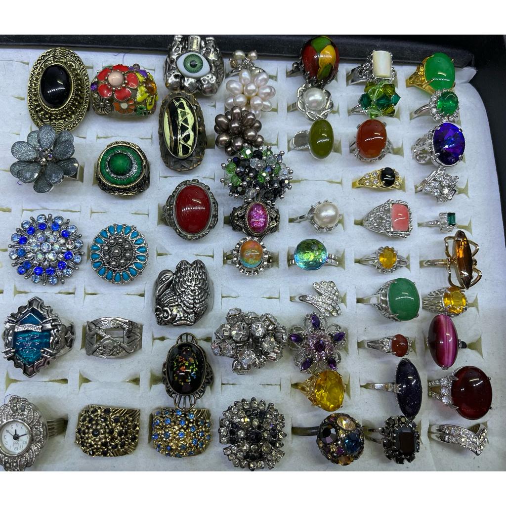 Nhẫn thời trang đá mặt to(N23)