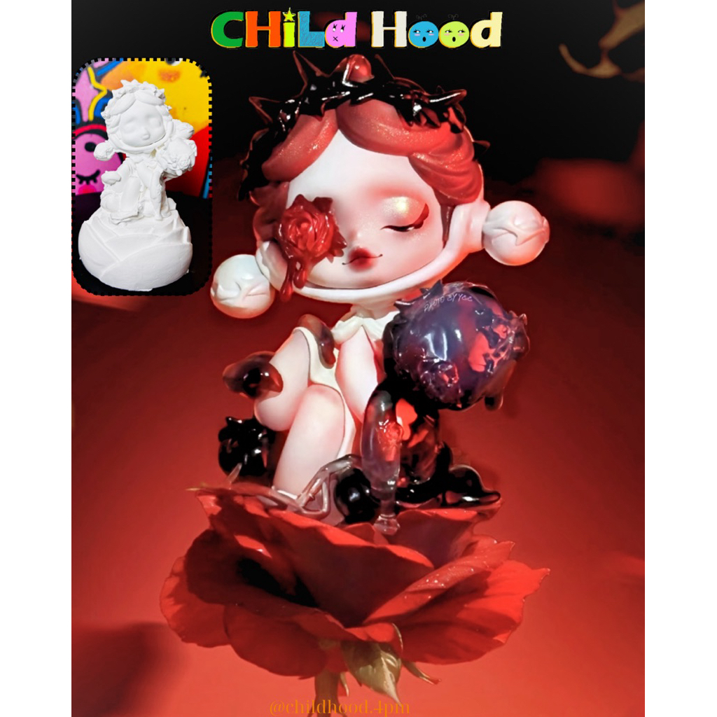 Tượng skull panda 07 mini