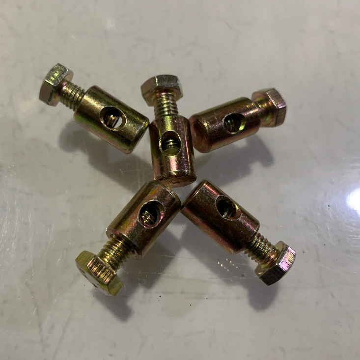 5 Con Ốc Siết Dây Cáp, Dây Côn, Ốc Cố Định Dây Ga Xe Đạp, Xe Máy, Xe Oto, Thiết Bị Căng Dây...Kich Thước Lỗ 2mm - 4mm.