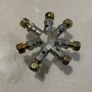 5 Con Ốc Siết Dây Cáp, Dây Côn, Ốc Cố Định Dây Ga Xe Đạp, Xe Máy, Xe Oto, Thiết Bị Căng Dây...Kich Thước Lỗ 2mm - 4mm.