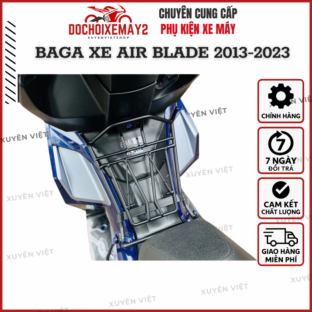 Baga xe Air Blade từ đời 2013-2023 bảo vệ chắc khung xe