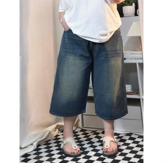   Bigsize  Quần Jean Lửng ống rộng Unisex nam nữ đứng form màu sắc trẻ trung cá tính có size từ 60 đến 120kg 