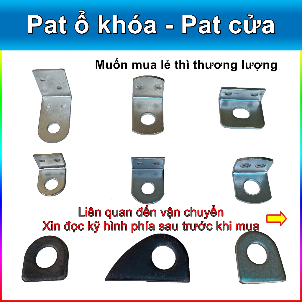 [Combo 4c - 10c] Pát cửa - Pát ổ khóa (Bát, Bas, Bát, Path, Ke)