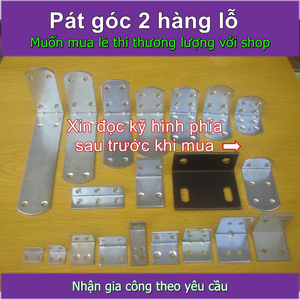 [Combo 4c > 20c] Pát góc Ke góc Bát Bas Pas Path (loại 2 hàng lỗ)