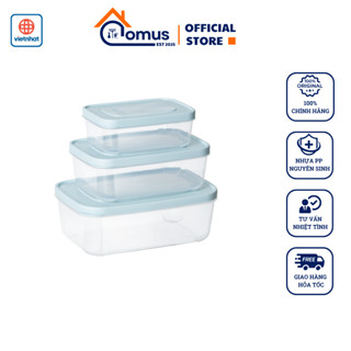  Hộp Nhựa Chữ Nhật Việt Nhật Hokori 6533 Nắp Mềm Kín Hơi Dung Tích 750ml 1500ml 2500ml - DOMUS 