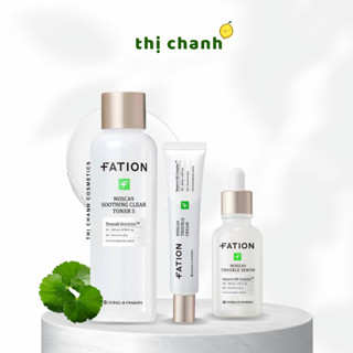  Toner  Serum  Kem Dưỡng Rau Má Dịu Da  FATION Trouble Clear Toner  Serum  Cream 