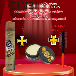 COMBO GÔM XỊT TÓC KALANXUAN VÀ SÁP VUỐT TÓC  TẶNG LƯỢC, TẠO KIỂU GIỮ NẾP TÓC, NHANH KHÔ, HƯƠNG NƯỚC HOA