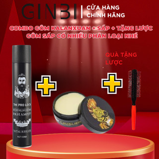 COMBO GÔM XỊT TÓC KALANXUAN VÀ SÁP VUỐT TÓC  TẶNG LƯỢC, TẠO KIỂU GIỮ NẾP TÓC, NHANH KHÔ, HƯƠNG NƯỚC HOA
