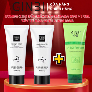 COMBO 2 Sữa Rửa Mặt SENANA 60G Và 1 Tẩy Tế Bào Da Chết GINBI 100G