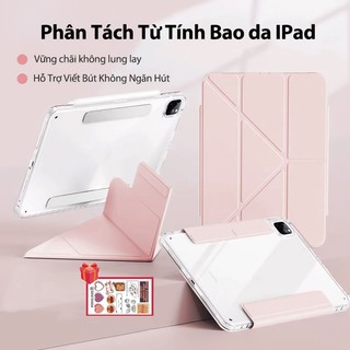 Bao Da IPAD Nam Châm Tháo Rời Cho iPad10th gen11 Nam châm đôi Vật liệu Acrylic Ốp Lưng iPad Air4 5 6 7 Pro11 7 8 9 