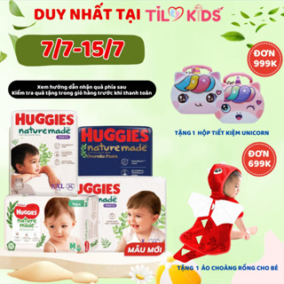  Tã bỉm dán quần Huggies Platinum Nature Made NB60 S82 M64 L54 XL44 M58 L44 XL38 XXL26 