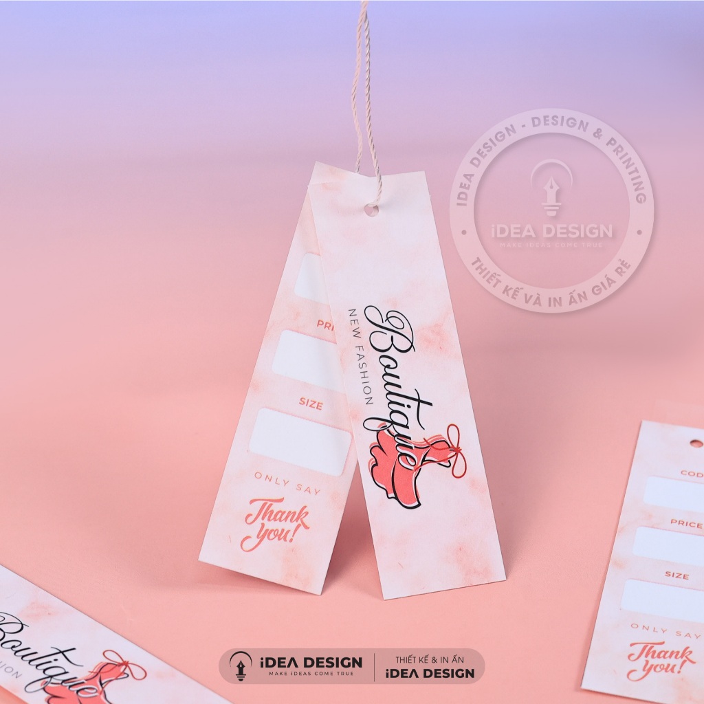 [ KHÔNG KÈM DÂY ] Thẻ bài, Tag treo quần áo, Thẻ treo thời trang giá rẻ cho shop TAG QUE BOUTIQUE - 