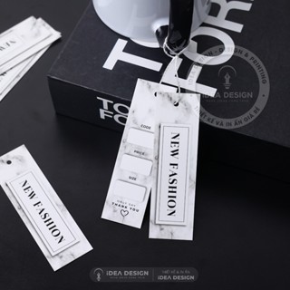    KHÔNG KÈM DÂY   Tag Quần Áo Mác Treo Quần Áo Thẻ Treo Thời Trang - TAG QUE NEW FASHION MARBLE 