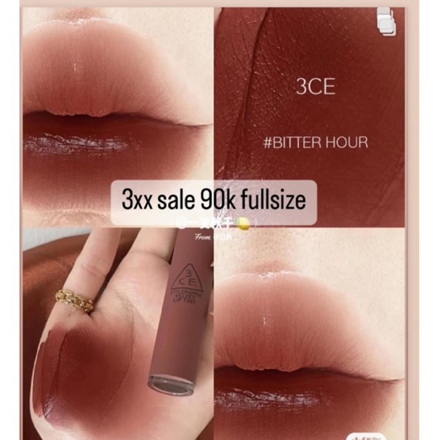 date 10/2025 Son Kem Lì Bitter Hour Đỏ Nâu choco
