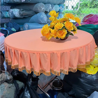 Khăn trải bàn tròn 1m2 vải thun không phai màu, màu sắc đa dạng, trang trí tiệc, nhà ăn