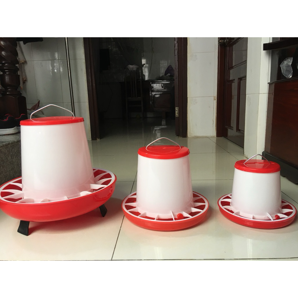 Máng ăn chống bới cho gà