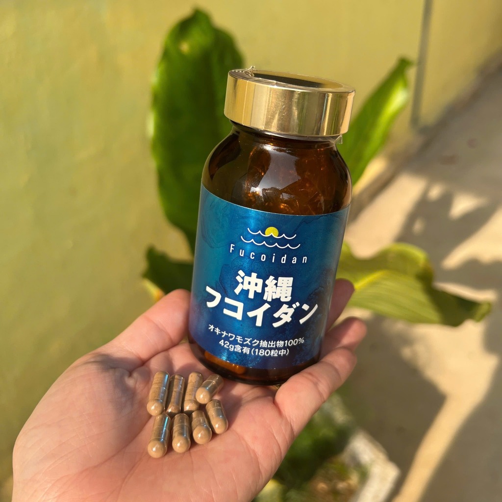 Tảo FUCOIDAN Nhật Bản màu xanh 180 viên Nhật Bản