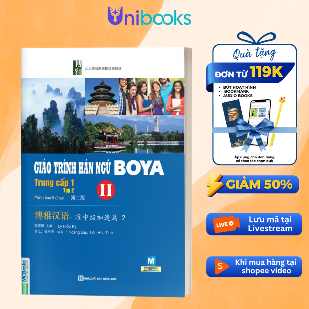 Sách - Giáo Trình Hán Ngữ Boya Trung Cấp 1 tập 2 - MCbooks