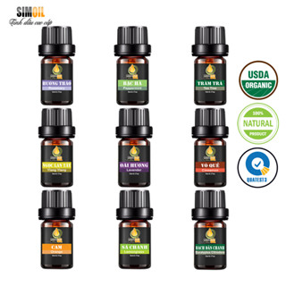 [Có kiểm định] Tinh dầu thơm phòng  thiên nhiên nguyên chất SIMOIL - Tinh dầu sả chanh, Lavender, cam, quế