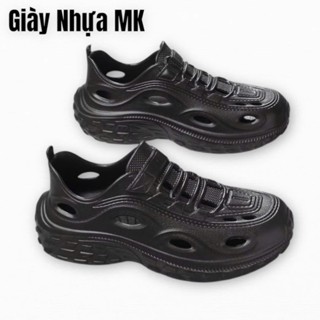  Giày nhựa nam đi mưa chất eva siêu nhẹ đúc nguyên khối siêu mềm không thấm nước cao 5cm êm chân dáng thể thao - GL060 