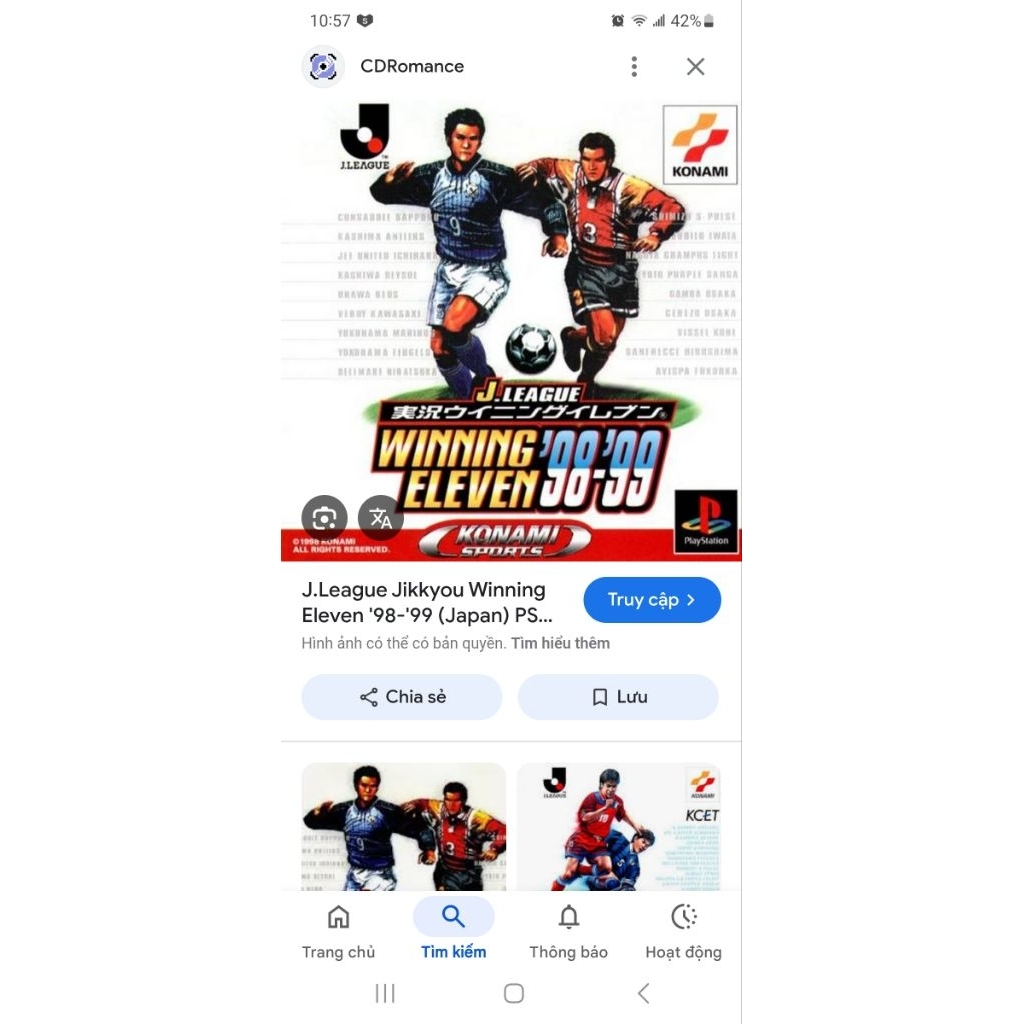 game p s 1 đá banh nhật 98 99