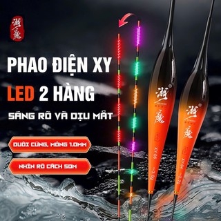  Phao Điện XY Tăm LED 2 Hàng Siêu Sáng Câu Cá Ngày Đêm. Phao Câu Ngày Đêm Cao Cấp Đèn LED. 