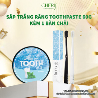   60gr Ít the cay   Tặng 1 bàn chải  Kem Trắng Răng Dạng Sáp Tooth Paste Yen COSMETIC 60g -Trắng Răng 