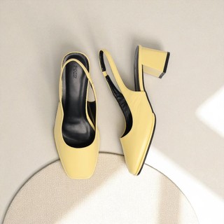 [XẢ KHO] Giày Cao Gót Nữ 5cm SlingBack Hậu Phối Thun Pixie H304
