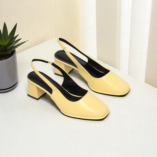 [XẢ KHO] Giày Cao Gót Nữ 5cm SlingBack Hậu Phối Thun Pixie H304