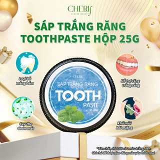 [1 hộp 25g] Kem đánh răng dạng sáp ToothPaste 25g Hỗ trợ răng trắng sáng, thơm miệng - Cherif Việt Nam