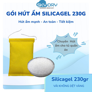 Gói Hút Ẩm Silicagel 230gram - Hút ẩm tủ quần áo, phòng ngủ khỏi nấm mốc - Hút ẩm mạnh - An toàn