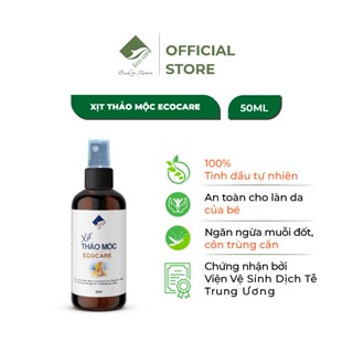 Xịt Chống Muỗi Và Côn Trùng Thảo Mộc ECOCARE 50ml, Thành Phần Tự Nhiên, An Toàn Lành Tính