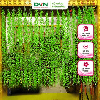 Cây giả decor DVN dây leo giả trang trí Cúc tần nhựa cao cấp phù hợp trang trí phòng khách, ban công, homestay