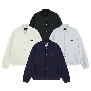 Áo Khoác Bomber Nam Nữ Chất Nỉ 2 Da Logo Thêu M Thời Trang Super Fashion P