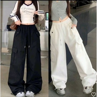 Quần Jogger Túi Hộp Nam Nữ Chất Tuyết Mưa Mềm Mại 2 Màu Trắng Đen Thời Trang Super Fashion P