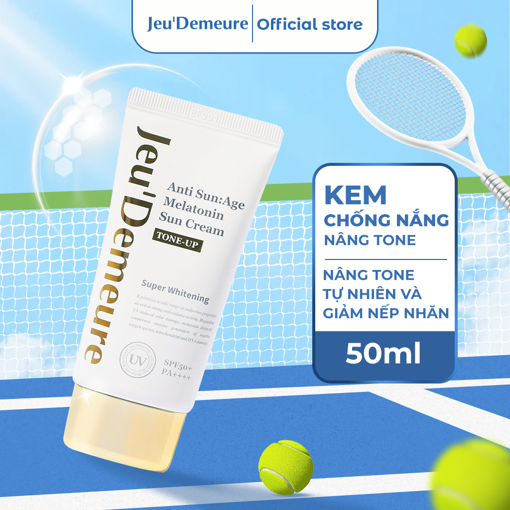 [SALE] Kem Chống Nắng Nâng Tone Jeu'Demeure Anti Sun:Age Melatonin Sun Cream (Tone Up) SPF 50+/PA+++