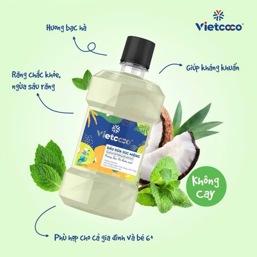Dầu dừa Tinh Khiết organic Vietcoco - Xúc Miệng -  Mascara - Dưỡng Môi - Dưỡng da 10ml-500ml
