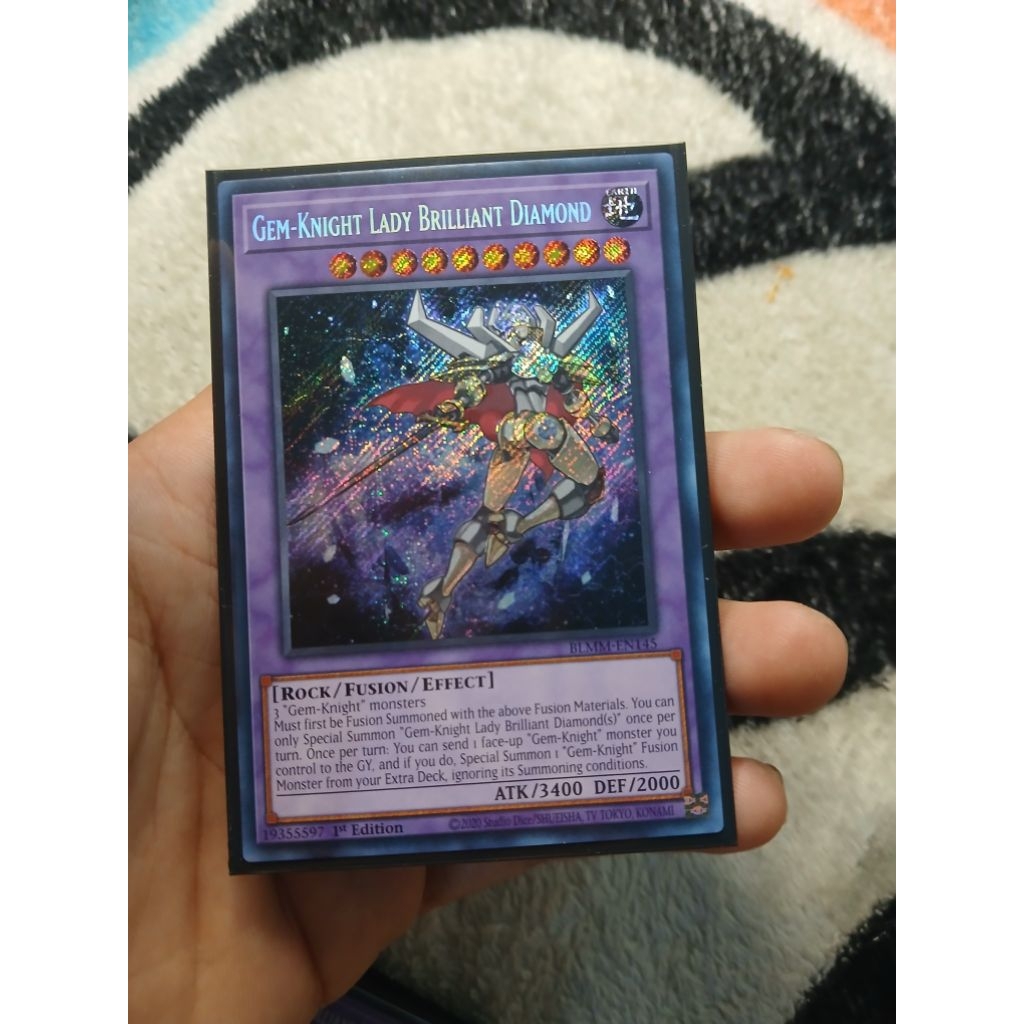 [Yugioh Biên Hòa Store] 1 lá thẻ bài Gem-Knight Lady Brilliant Diamond - BLMM-EN145 - Secret Rare 1s