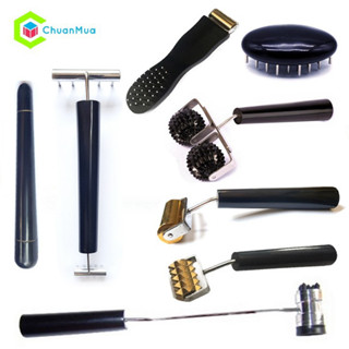  Dụng cụ diện chẩn Massage   Mát Xa Thanh Lăn Cầu Đinh Đôi Lớn Lăn cầu gai đôi lớn Chày Đâm Tiêu Búa Lớn Lò Xo Day huyệt  