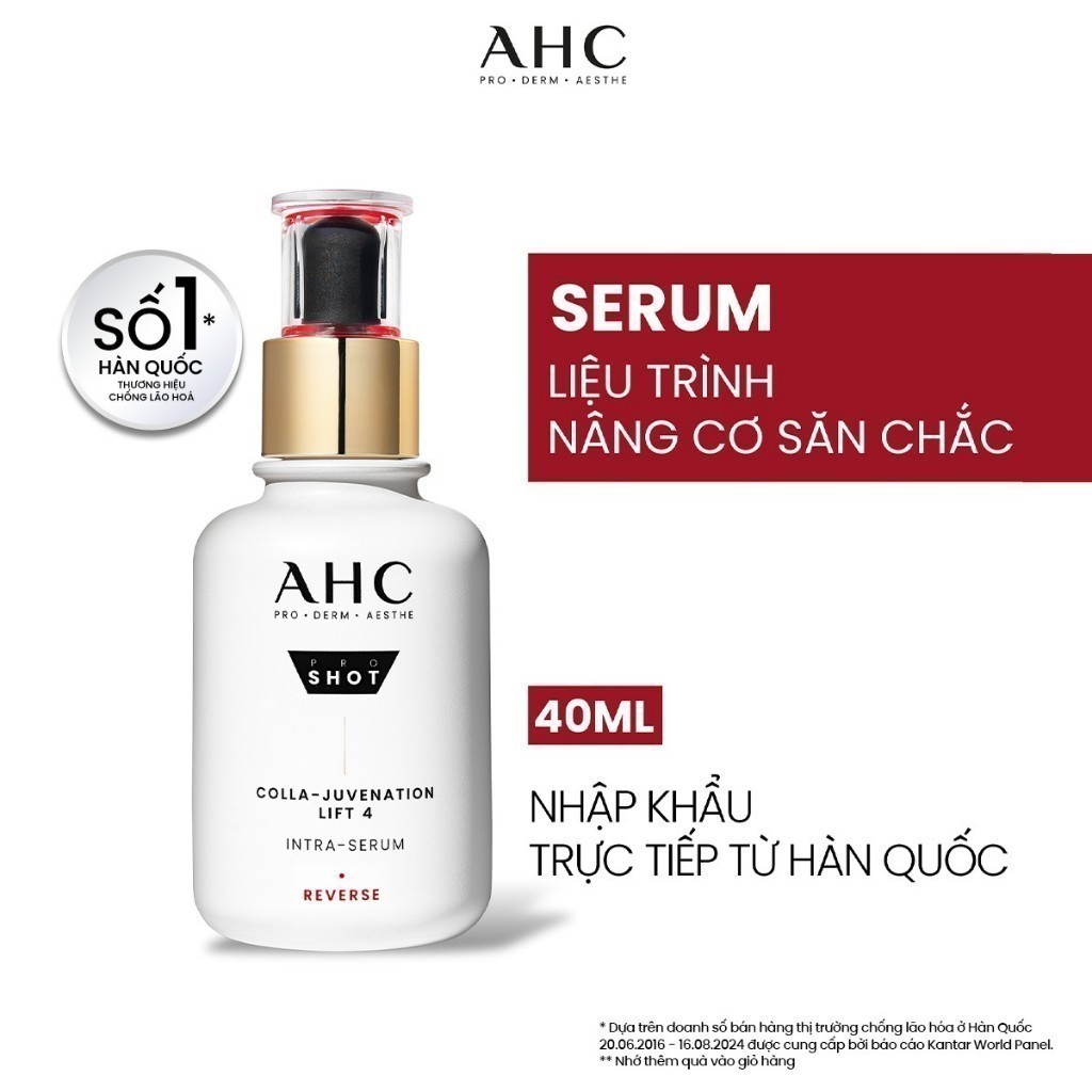 [LIVE] Tinh chất serum nâng cơ săn chắc/ cấp ẩm căng bóng/ mờ nám sáng da AHC 40ML | BigBuy360 - bigbuy360.vn